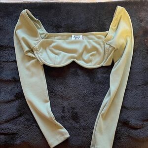 Princess Polly Olive Green Crop Top